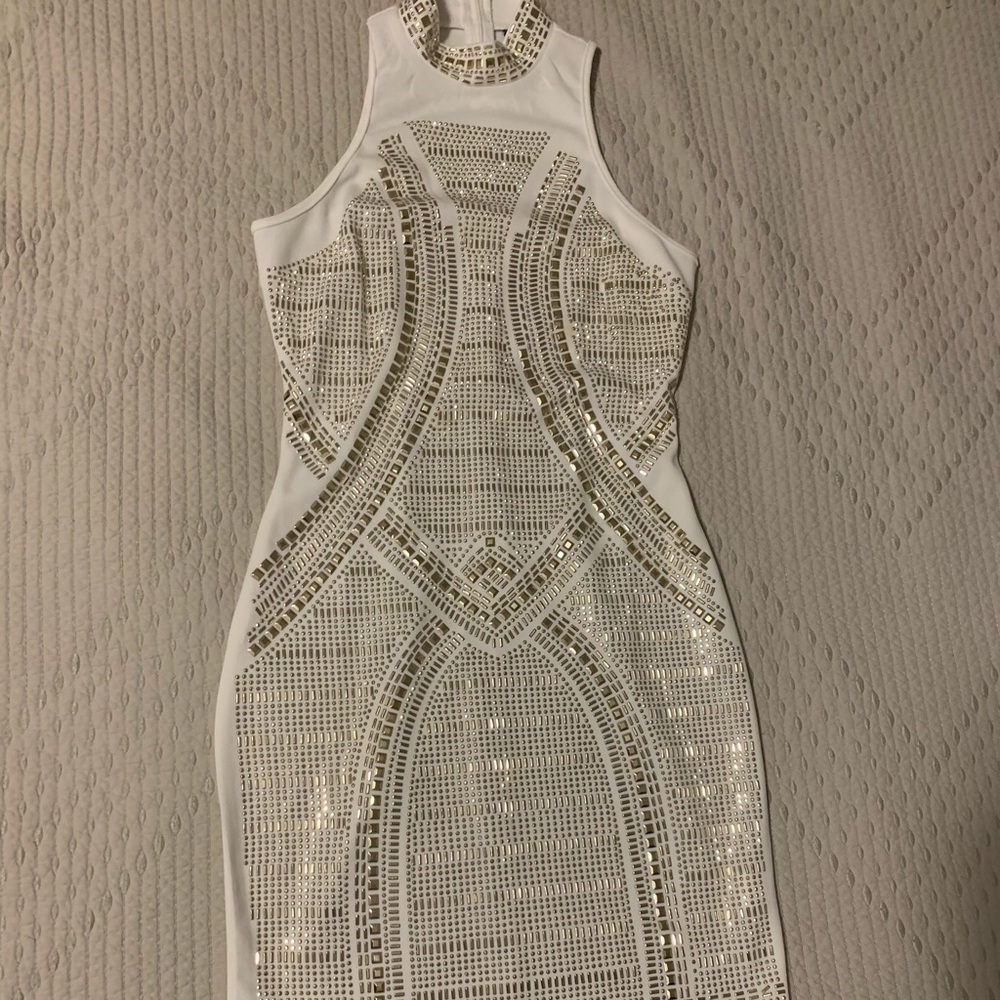 White mini dress